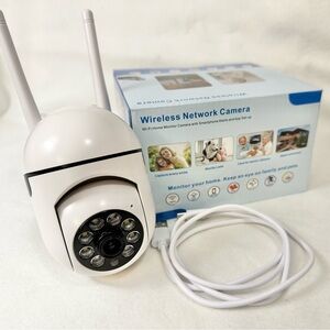 White Wireless Network Camera